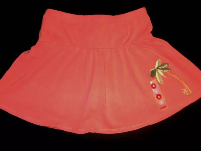 NWOT Girls 6 Gymboree “ALOHA WAHINE” Cotton Jersey CORAL SKIRT (shorts under)