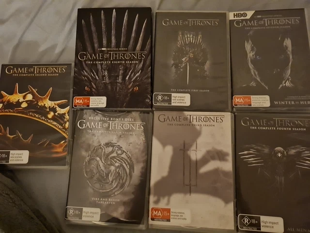 Dvd Got S1 Free GAME OF THRONES Dvds, Season 1,2,3,4,6,7,8