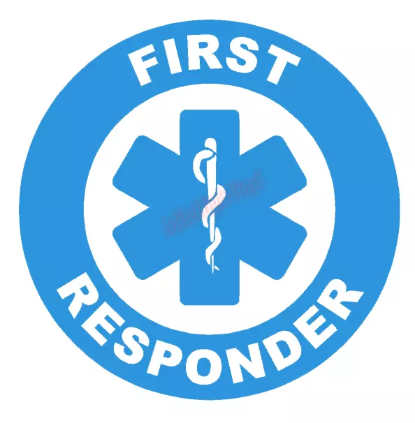 First Responder Certified Emblem Vinyl Decal Window Sticker Car