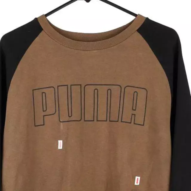 Puma Sweatshirt - mittelbraune Baumwollmischung 3