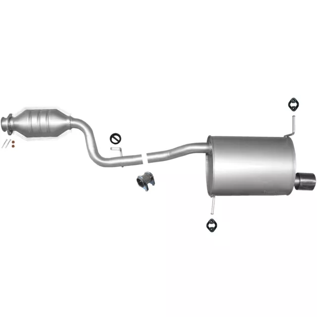 pour BMW Z3 1,9 2,8 Coupe Endschalldämpfer Endtopf Auspuff Anlage Anbausatz a*