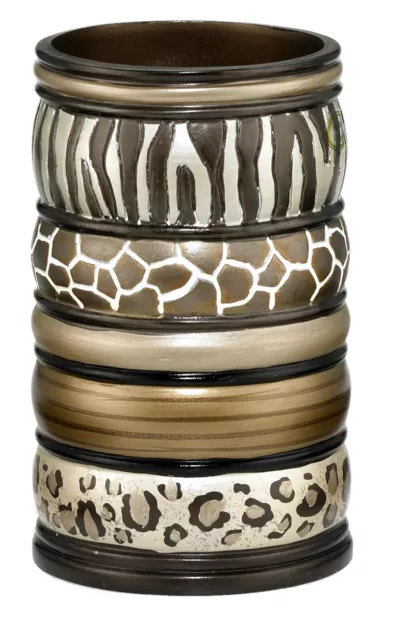 Popular Bath Safari Stripes Bath Collection - Bathroom Tumbler Cup