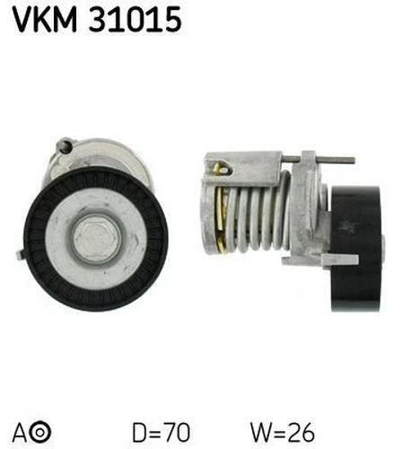 SKF Poulie-tendeur courroie trapézoïdale à nervures Galet tendeur VKM 31015 70mm