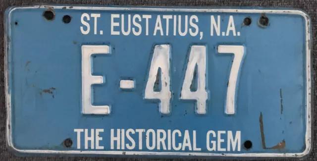 St Eustatius  Nummernschild  License Plate