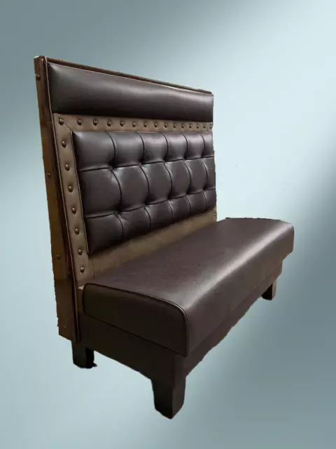 Restaurant Booth 48”L x 48"H single and double side booth, Made in US