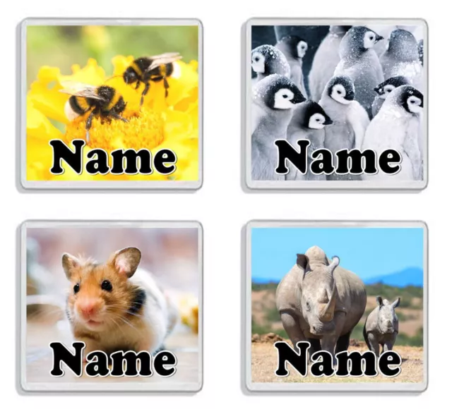 Personalised Animal Drinks Coaster *Cute Gift*