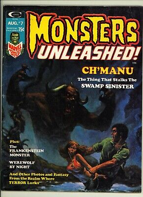 Monsters Unleashed 7 - Bronze Age Horror Magazine - High Grade 7.0 FN/VF
