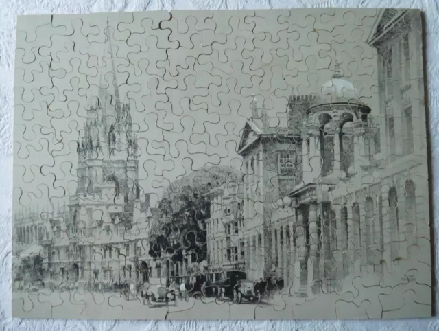 Jigsaw; Oxford circa 1928; GWR, Wooden, Complete, c150 pcs; All Souls & Queen's