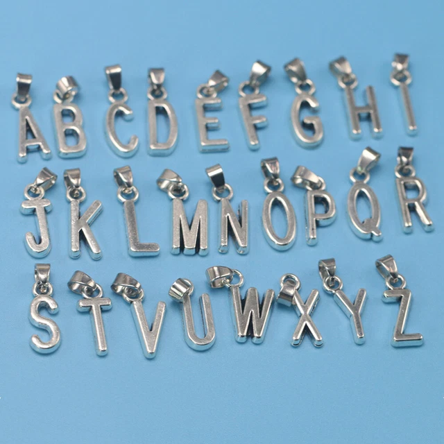 20 pcs Alphabet Armband Diy Anhänger Charme Vintage Brief Anhänger