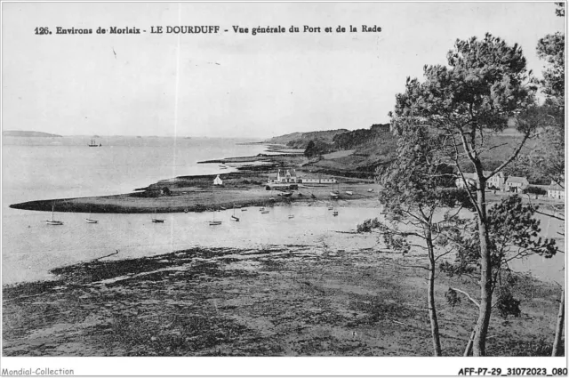 AFFP7-29-0568 - environs de MORLAIX - le dourduff - vue générale du port et