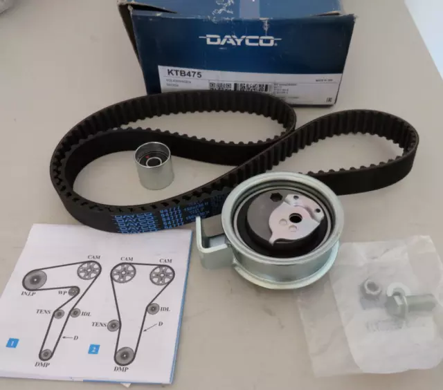 Dayco KTB475 timing belt kit FOR Audi A4 B6, Seat Exeo, Skoda Superb VW Passat