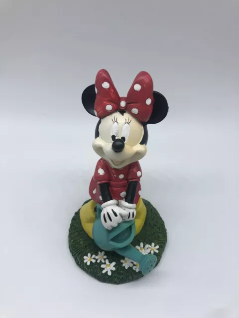 Precious Disney Minnie Mouse 6” Garden Statue Resin.  Vibrant colors!!