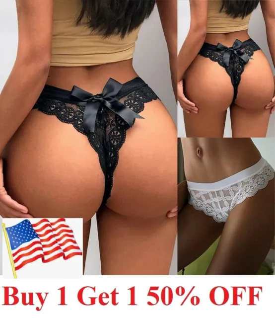 WOMEN SEAMLESS UNDERWEAR Sexy Lace Lingerie Knickers Ice Silk Panties  Briefs $3.60 - PicClick