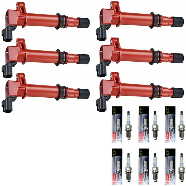 DENSO PLATINUM TT Spark Plug & Racing Ignition Coil For Dodge Durango 3