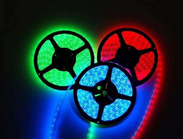 Bande Lumière LED Flexible 12V 7.2W/M Non Imperméable IP20 30 LED RGB Eco Séries