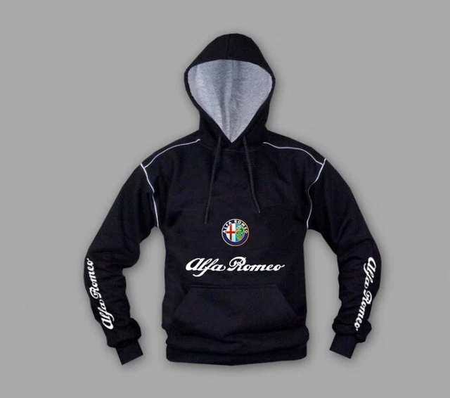 Neu Sweatshirt Alfa Romeo Motor Sport Gestickt Embleme Hoody , Kapuzenpullover