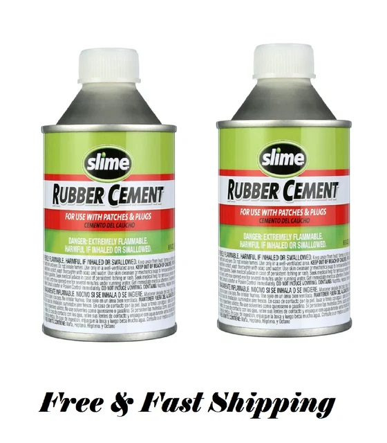 RUBBER CEMENT TIRE Repair Glue Brush Applicator Use With Patch Plug 8