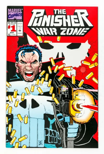 Punisher: War Zone #1 (1992 Marvel) 1st App of Thorn! Die-Cut Cvr, Newsstand! NM