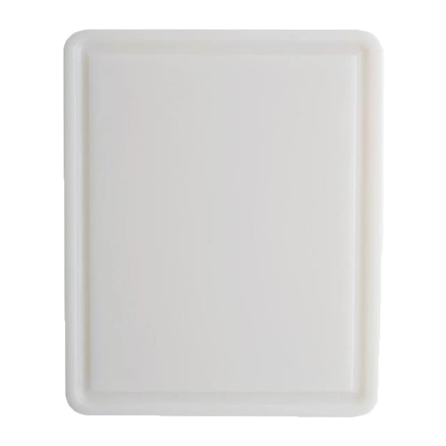 Schneidebrett aus gewelltem Polyethylen Küchenbrett Küche/Brett Weiß 26,5x32,5x1