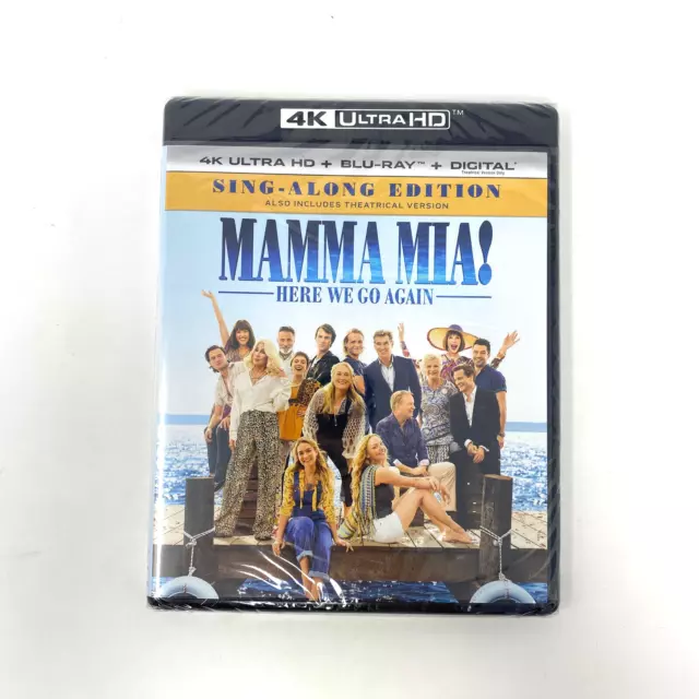 New Mamma Mia! Here We Go Again 4K UHD Blu-ray Amanda Seyfried