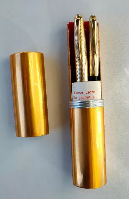 Set penna stilografica e matita Aurora 88 primo tipo M. Nizzoli