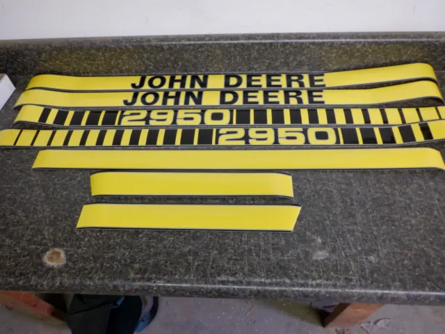 John Deere 2950 Hood Decals. Very Nice Quality See Pictures And Details