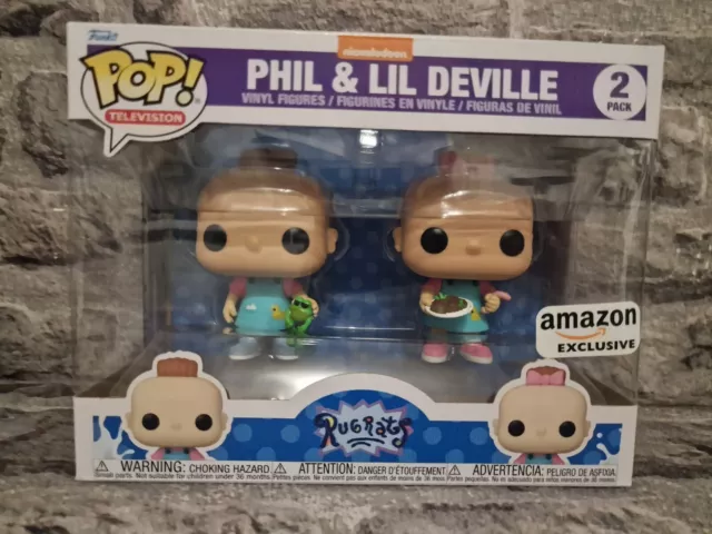 Funko Pop Rugrats Phil & Lil DeVille 2 Pack   Amazon Exclusive Pop! Figur ☆