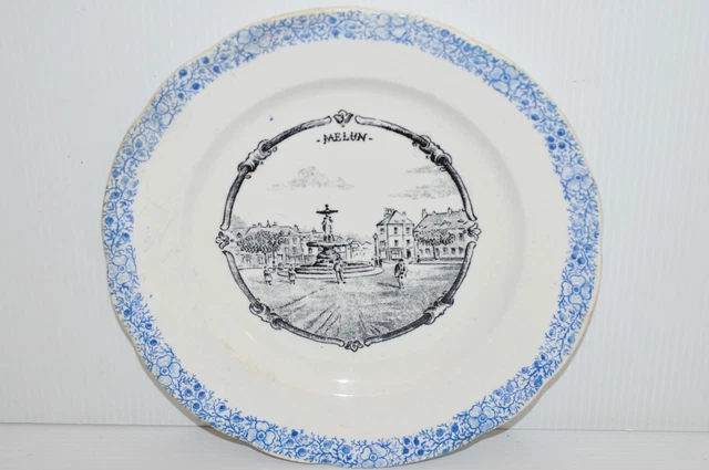 ASSIETTE A DESSERT CERAMIQUE SAINT AMANDINOISE ANCIENNE MOIS De Janvier Xxe D Imgx500 4726
