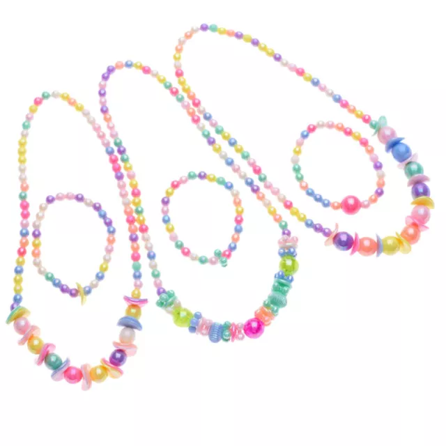 Set da 3 bambini collana set bracciale principessa festa favore gioca