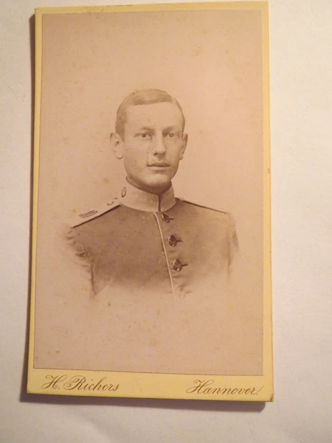 Hannover - Soldat in Uniform - Regiment Nr. 10 - Portrait / CDV