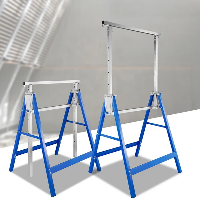 2X caballete plegable interior o exterior caballete plegable caballete de trabajo cabras