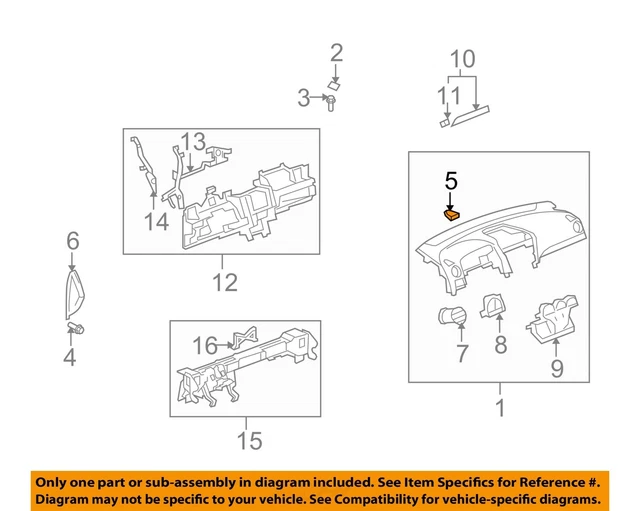 GM OEM Dash Heater-Defroster Air Outlet Vent Grille Left 96827001