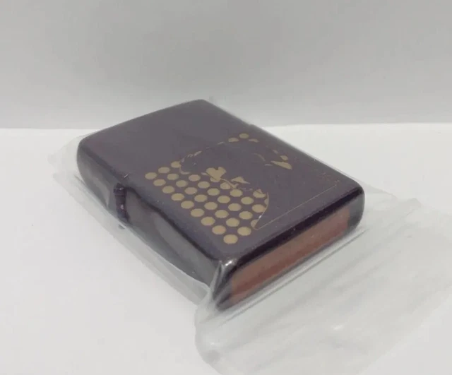 Zippo 2003 Elvis Silhouette Purple Shimmer Brass No Insert No Box Read 2