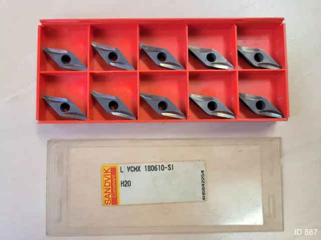 10x Sandvik Wendeplatten VCMX 18 06 10-SI H20  Wendeschneidplatten