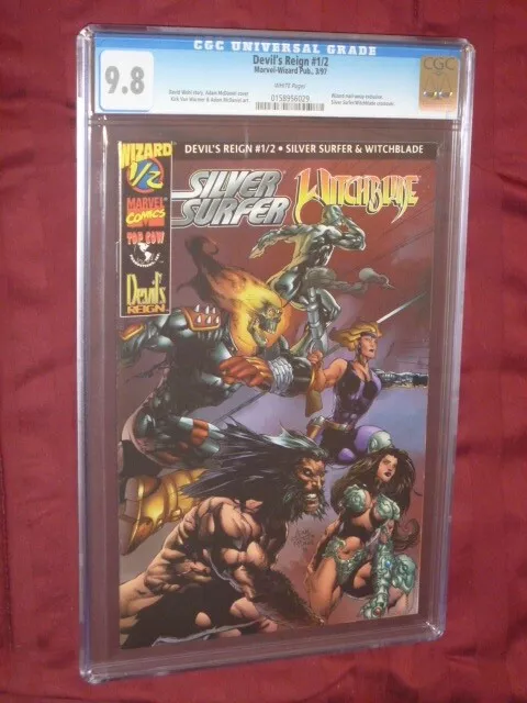 Devil's Reign #1/2 CGC 9.8 Wizard Special Edition    Silver Surfer/Witchblade