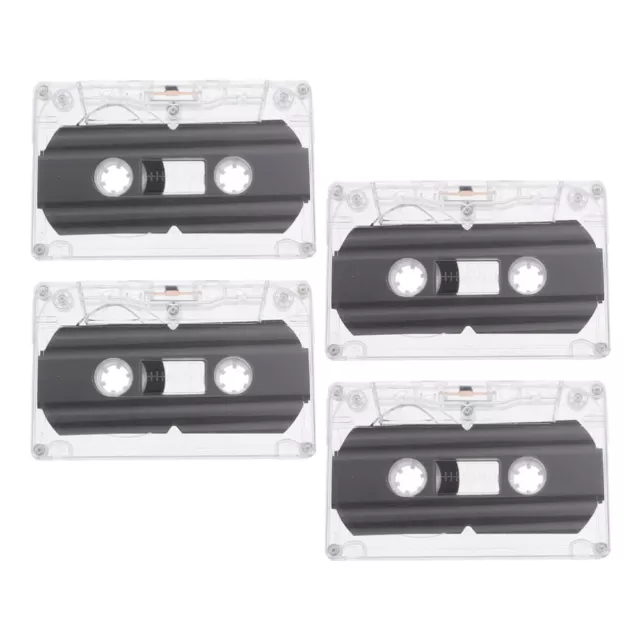 4Pcs Recording Blank Audio Tape Blank Cassette Tape Wall Cassette Tape DIY
