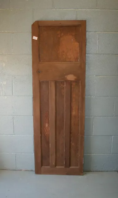 Door 1930's 4 Panel Pine Wooden 67" x 22" Internal  ref 172A