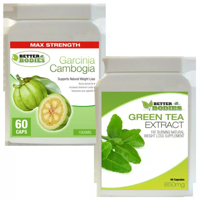 60 Garcinia Cambogia 1000Mg & 60 Thé Vert Extrait 850Mg