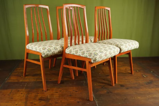 50s Vintage 4x Sala Pranzo Sedia Rockabilly Sprossenstuhl da Cucina Retrò 50er