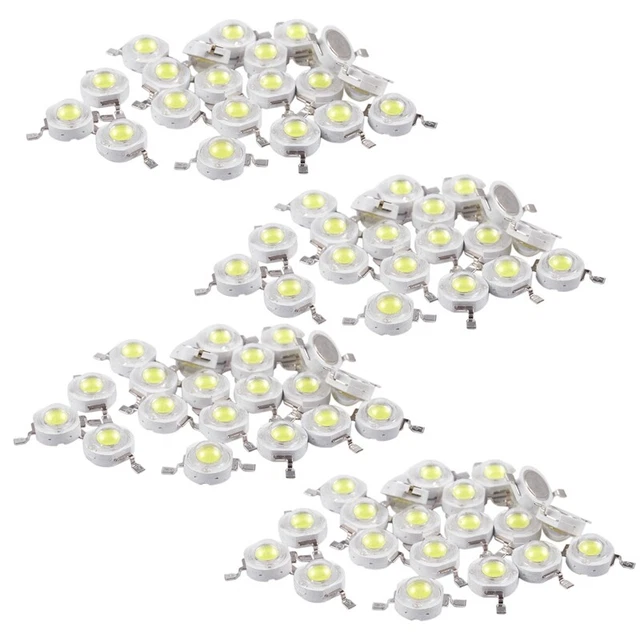 80 PZ Faretto a Grano LED Bianco ad Alte Prestazioni 2 Pin 3W LED Bianco 170-190 6000K S4Z9