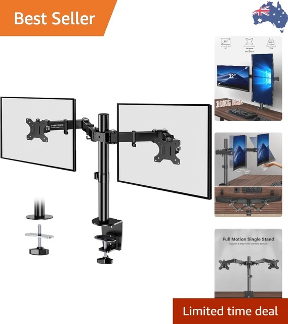 HEYMIX DUAL MONITOR Stand, VESA Monitor Arm, Double Monitor Mount