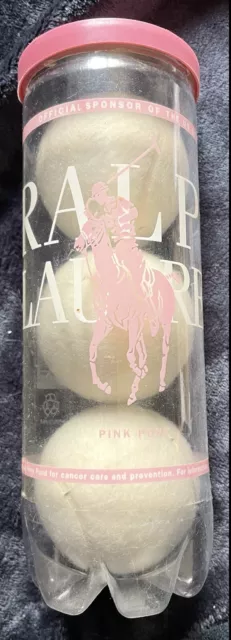 balles de tennis Vintage Ralph Lauren Ultra Rare Neuve Pink Pony Collector Ball