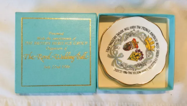 HRH Prince Andrew & Sarah Ferguson Commemorative Wedding Ball Trinket Dish