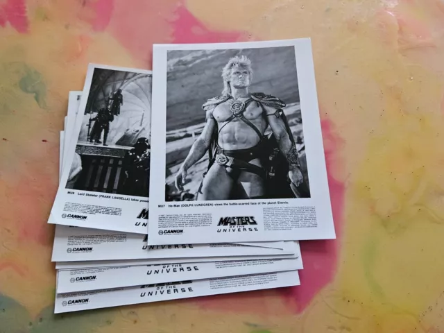 MASTERS OF THE UNIVERSE Photo Stills 8x10 Dolph Lundgren SCI-FI FANTASY ACTION