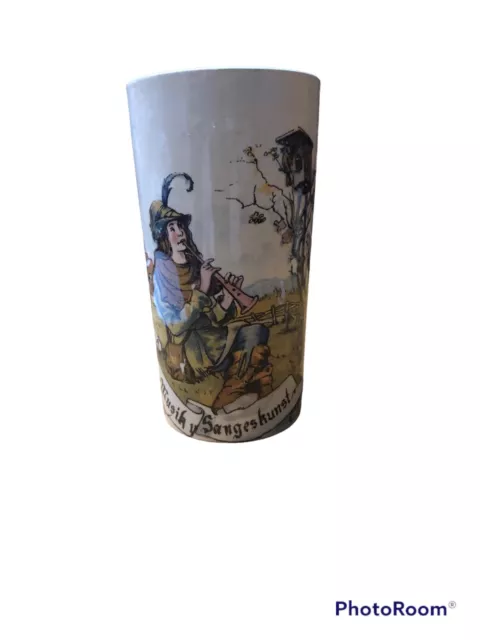 Villeroy & Boch Mettlach Tumbler  Geschutzt 1024 Flute Player 1/4L