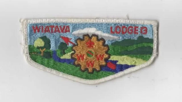 OA Wiatava Lodge 13 Flap WHT Bdr. Orange County Council 39 Costa Mesa, CA (SEWN)
