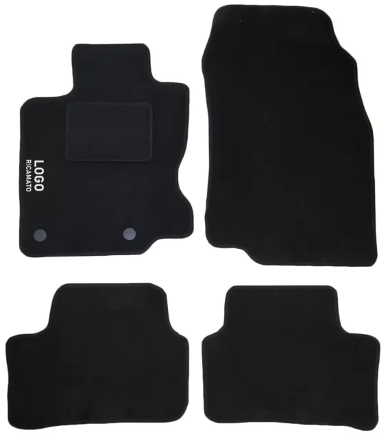 Tapis Voiture Logo Compatible Avec Kadjar Moquette Avant Arrière