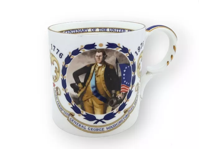 USA Bi-Centenary commemorative Aynsley mug Independence Day George Washington