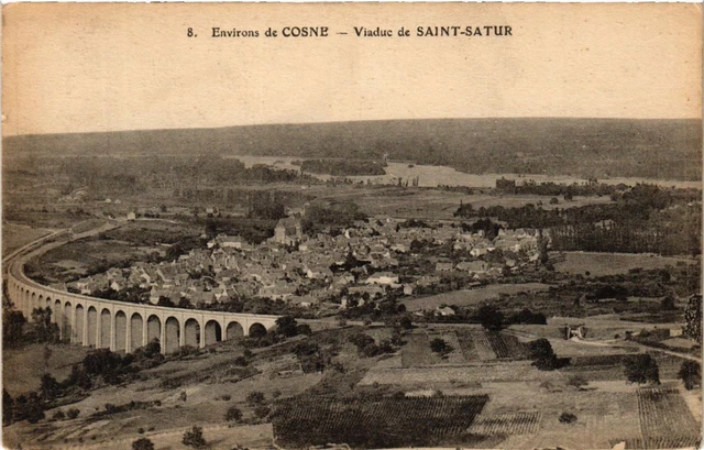 CPA AK Env. by COSNE - St-SATUR Viaduct (456802)