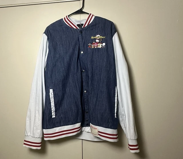 SANRIO HELLO KITTY Kawaii Mart Denim Varsity Jacket BoxLunch